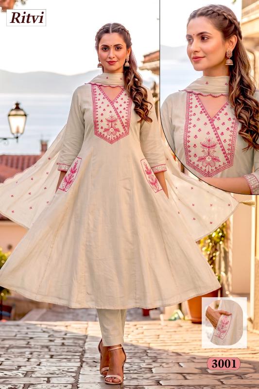 Desi kudi ritvi 3pcs best wholesale kurti market in delhi